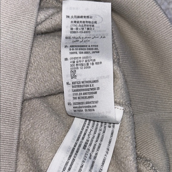 Abercrombie & Fitch Gray Crew Neck Sweater Soft Cotton Blend - Picture 5 of 8